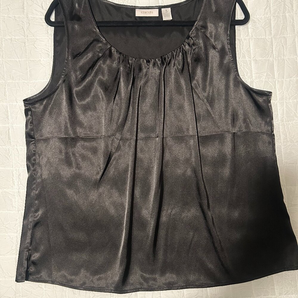 Chico's Black Silky Top
